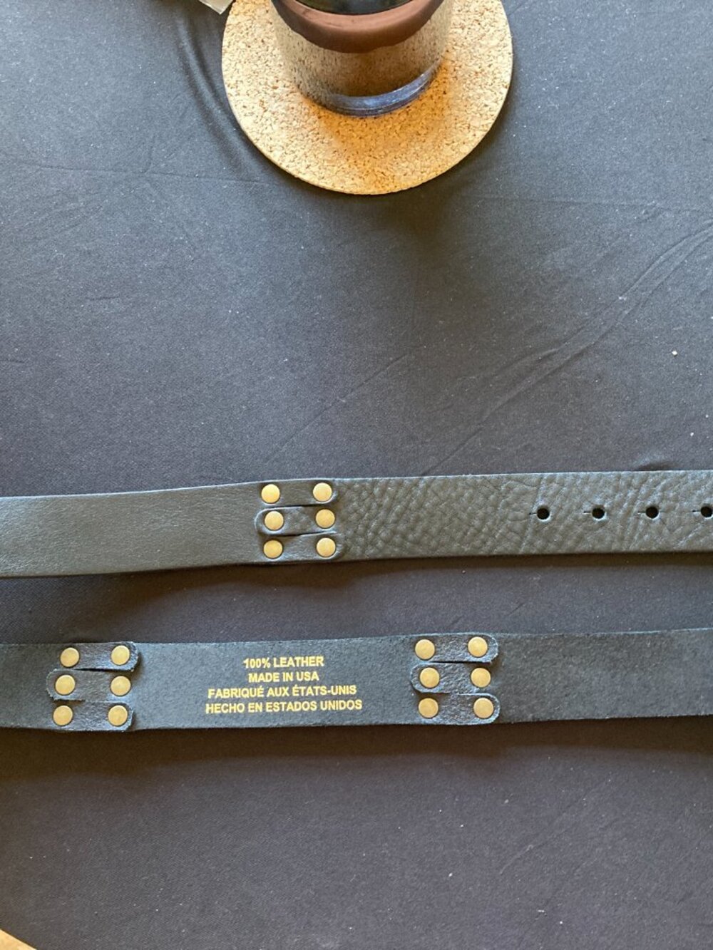 Kim White Steer Buckle Belt in black - Picture 7 of 11